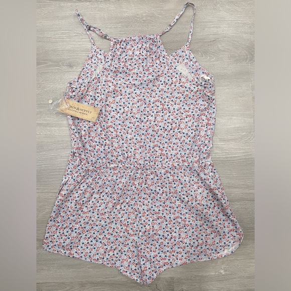 RARE!!! NWT Denim & Supply by Ralph Lauren Floral Sleeveless Rompers Size XS - Picture 5 of 5